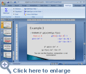 MathType ribbon tab in PowerPoint 2007