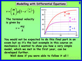 Modelling with Differential Equations